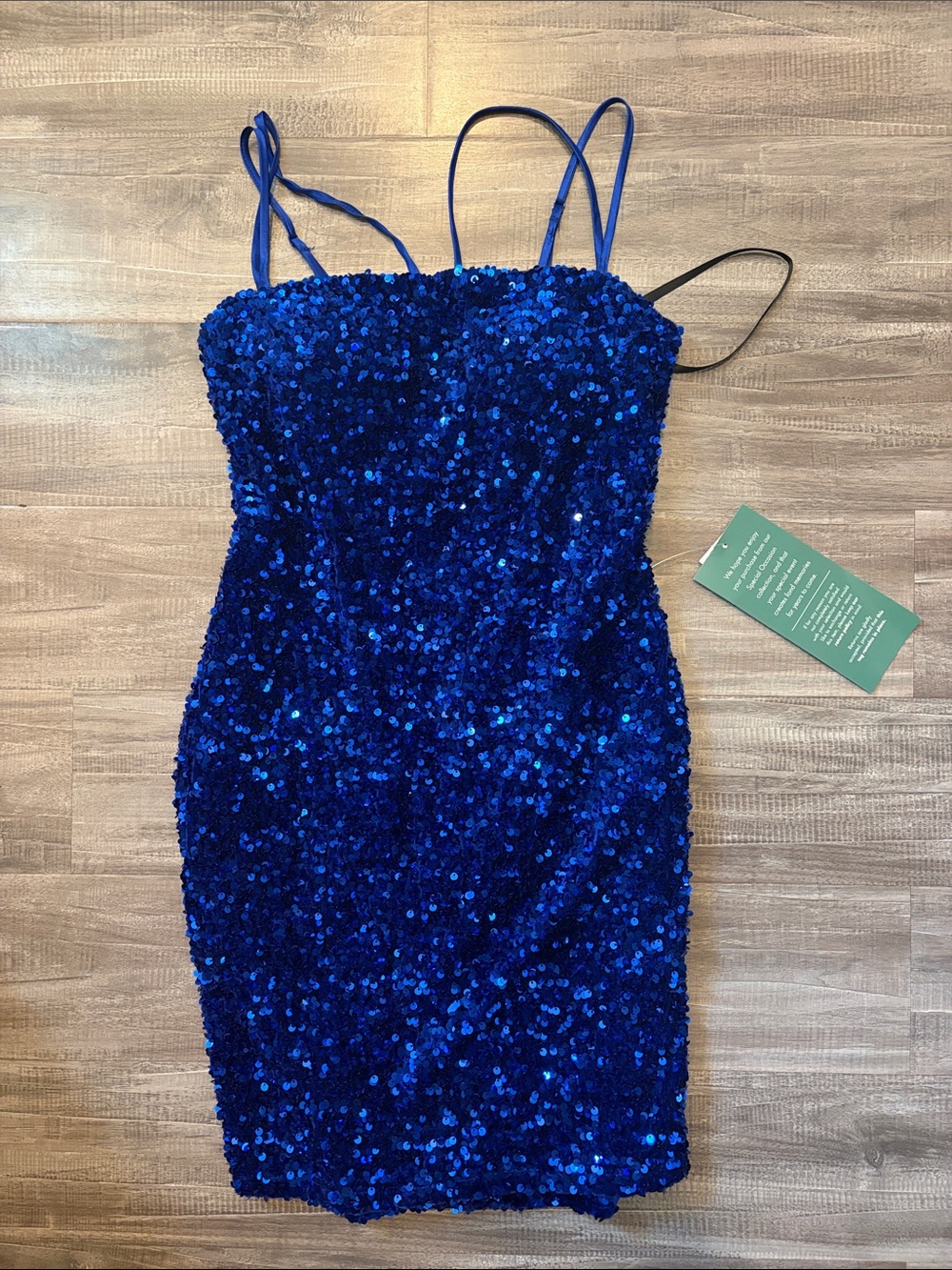 jcpenney Royal Blue Sequin Mini Dress